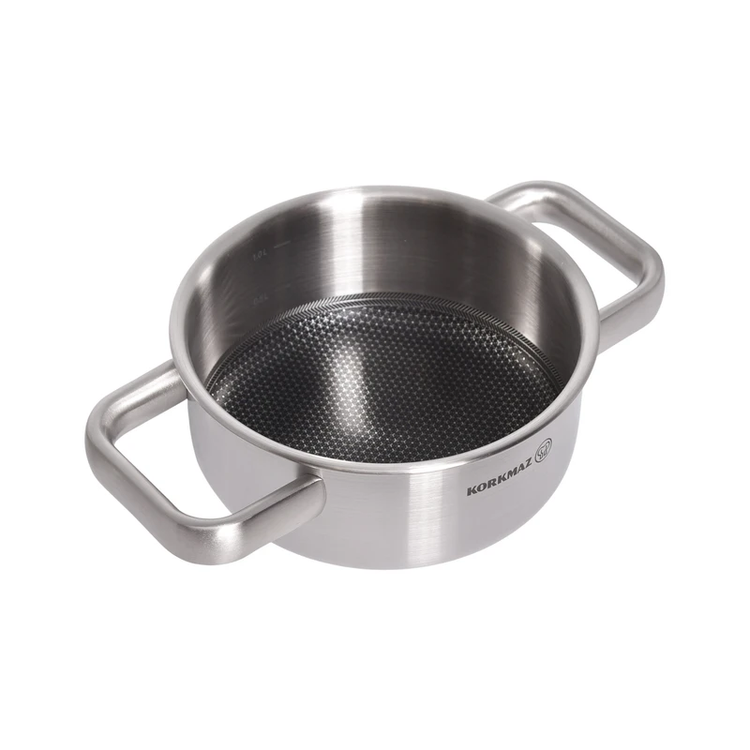 سرویس قابلمه و تابه استیل 8 پارچه کرکماز مدل SILVERA کد 2788