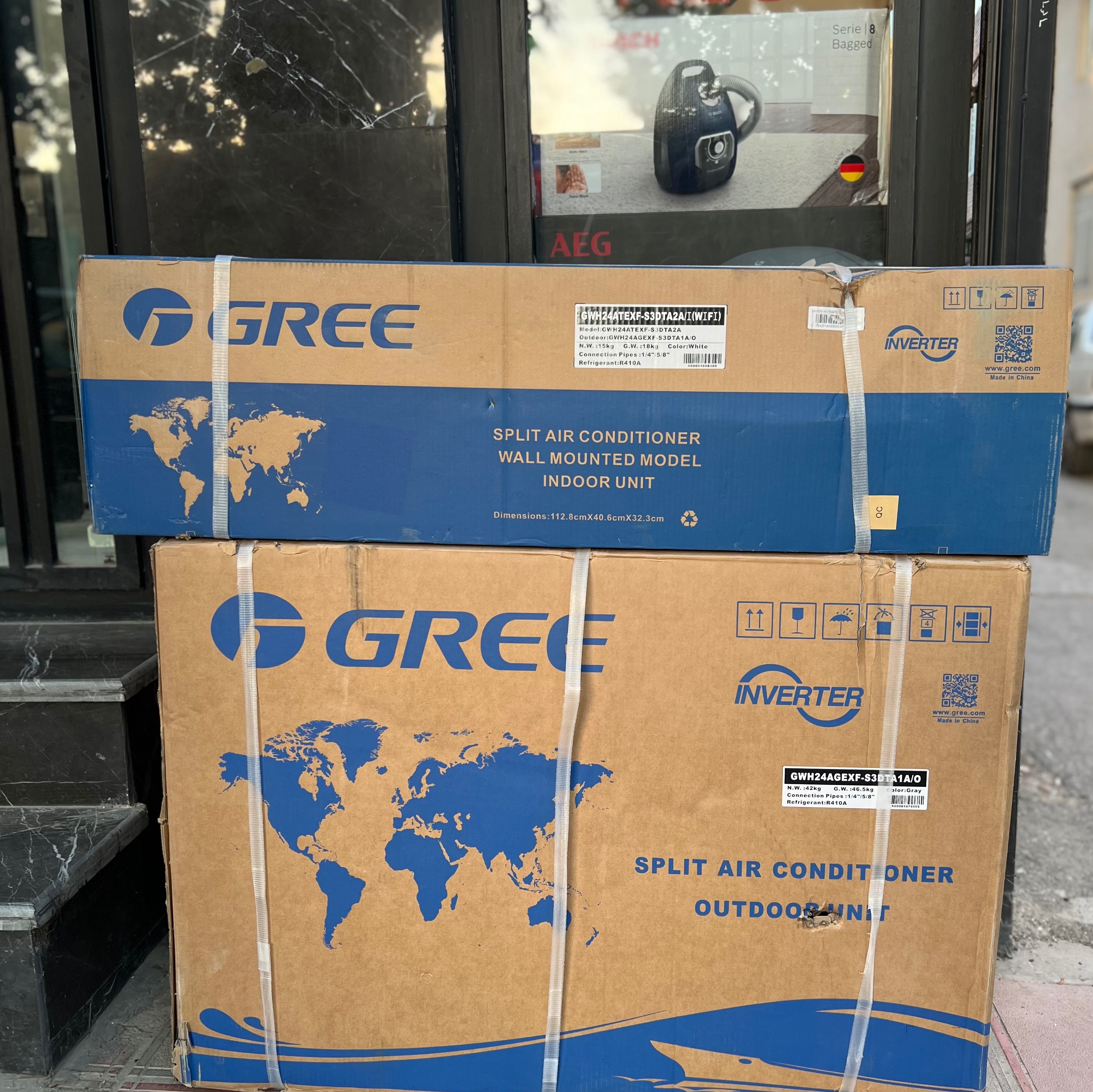 کولر گازی اینورتر گریی سایز 24000